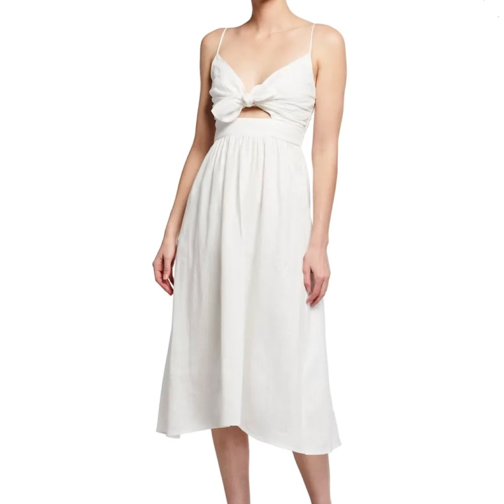 A.L.C. Daniela Tie-Front Sleeveless Midi Dress